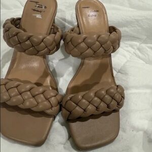 a new day Braided Brown Sandals